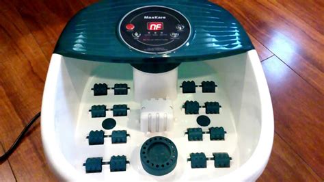 max kare foot spa massager part  youtube