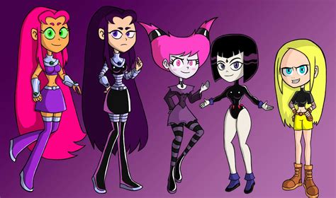 Teen Titans Girls By Sir Hanahin On Deviantart