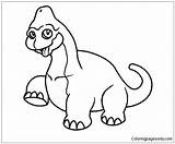Baby Brachiosaurus Coloring Pages Color Coloringpagesonly sketch template