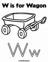 Letter Wagon Coloring Crafts Activities Pages Preschool Twistynoodle Alphabet sketch template