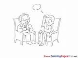 Coloring Pages Dialog Children Sheet Title sketch template