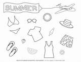 Clothes Summer Coloring Pages Planerium Wishlist Print Add Removed Shop Added sketch template