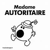 Madame Autoritaire Monsieur sketch template