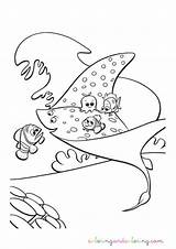 Coloring Stingray Pages Library Clipart Nemo Finding sketch template