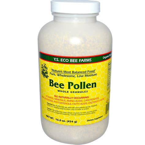 ys eco bee farms bee pollen granules   oz   iherb