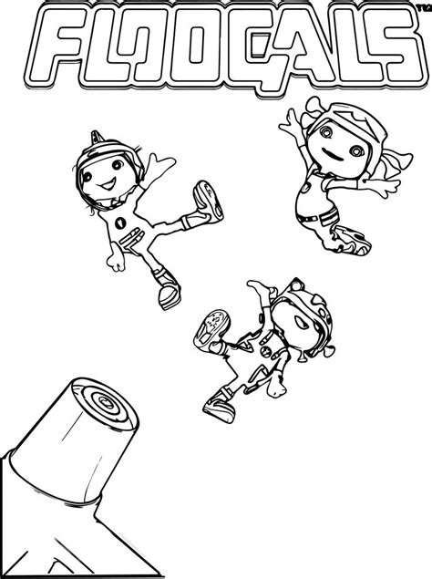 awesome floogals variety coloring page coloring pages  printable