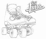 Luna Soy Coloring Rollers Patines Colorear Para Roller Pages sketch template