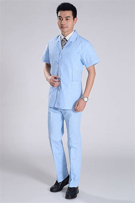 summer front opening male nurse suits uniforms nowsel