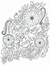 Coloring Pages Live Laugh Adults Adult Printable Color Quotes Etsy Book Getcolorings Vintage Angel Unique Heart Getdrawings sketch template