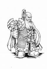 Dwarf Warrior Drawing Coloring Fantasy Deviantart Character Pages Drawings High Quality Dwarfs Portraits sketch template
