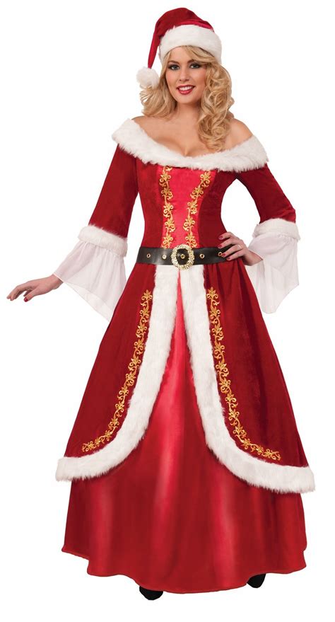 adult santa mrs claus deluxe woman christmas costume 87