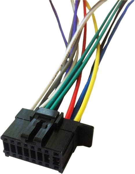 amazoncom  pin auto stereo wiring harness plug  pioneer mvh sbt player electronics