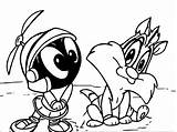 Looney Tunes Warner Marvin Wecoloringpage sketch template