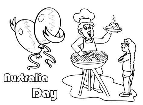 australia day coloring pages coloring home