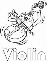 Skrzypce Kolorowanki Dzieci Violin Wydruku sketch template