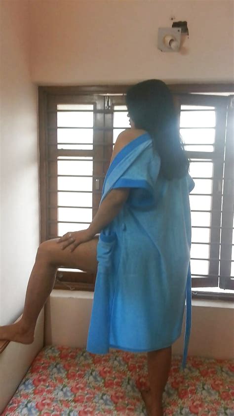 Sexy Indian Aunty Angel In Blue Nighty 12 Pics Xhamster