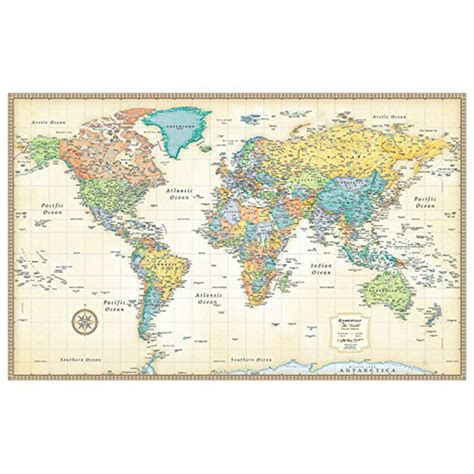 rand mcnally classic world wall map walmartcom walmartcom