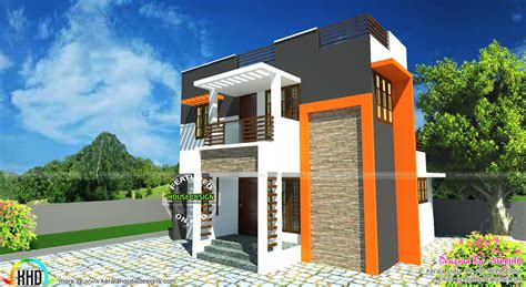 small  beautiful contemporary house kerala home design  floor plans  houses