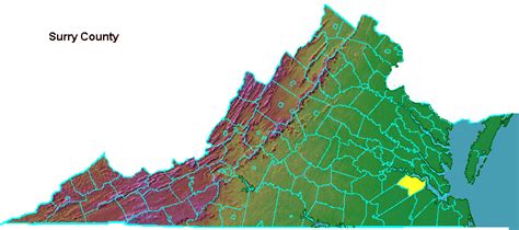 surry county geography  virginia