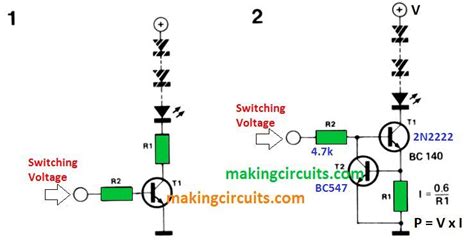 calculate current limiting resistors  led