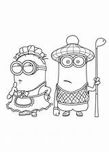 Coloring Pages Minion Maid Minions Phil Golfer Mark Colouring Kids Kidsplaycolor Google Designlooter Color Clipart Print Sheets Library 19kb Popular sketch template
