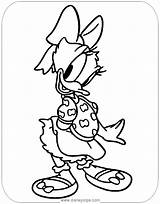 Daisy Coloring Pages Duck Young Disneyclips sketch template