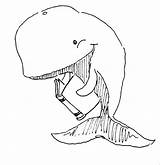 Coloring Pages Whale Whales Killer Moby Dick Sheets Orca Right Kids Printable Ch Cartoon Contrasted Head Funny Popular sketch template