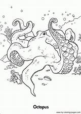Octopus Bacheca Visita Letscolorit sketch template