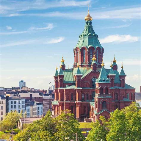 finlandia en helsinki la catedral uspenski contransrutas europa nieveviajar finlandia