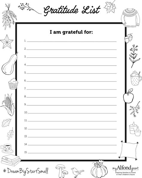 printable gratitude list  alfond grant