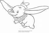 Dumbo Drawing Coloring Flying Pages Con Draw Printable Kids Feather His Paintingvalley sketch template