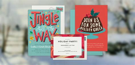holiday invitation designs templates