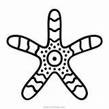 Starfish Preschooler Xcolorings sketch template