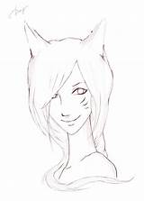 Ahri sketch template