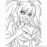 Dangan Ronpa Enoshima Junko sketch template