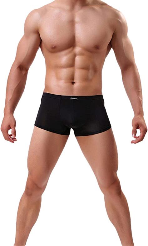 Meiliwanju Men S Boxer Briefs Bulge Enhancing Pouch Trunk Underwear No