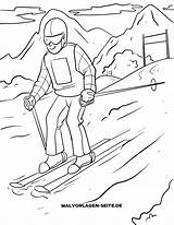 Malvorlage Skifahren Slalom Ausmalbilder Wintersport Alpin Malvorlagen Fahren Grafik Kostenlos Anklicken Wichtig Kindgerecht öffnet Gestaltet Bildes Durch sketch template