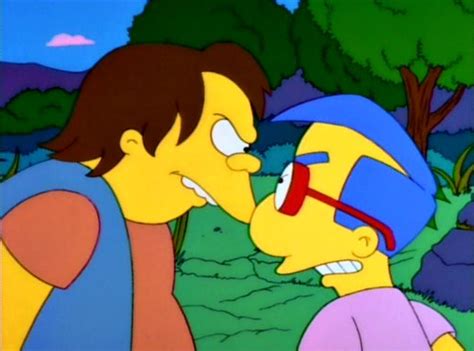 Image Milhouse And Nelson Rivalry Png Simpsons Wiki