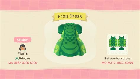 froggy dress custom crossing