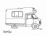 Motorhome Instant Colorier Kidsuki Coloriages Draw sketch template