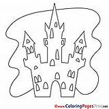 Halloween Coloring Pages Colouring Castle Beautiful Hits sketch template