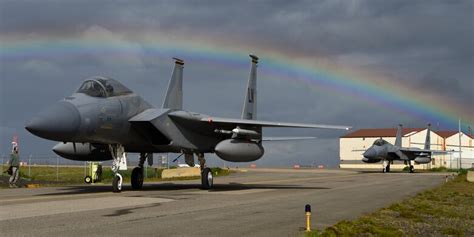 Usaf F 15cs Secure Icelands Sovereign Skies Royal Air