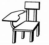 Colorir Banco Cadeira Cadira Escritorio Pupitre Dibujar Sillas Banca Utiles Acolore Dibuix Muebles Luglio Pintado Emma Dibuixos Inglès sketch template