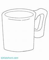 Mug Coloring Pages Printable Colouring Color Kids Mugs Cups Sheets sketch template