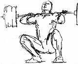 Crossfit Weightlifting sketch template