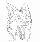 Coyote Lineart Drawing Yawning Head Line Deviantart Getdrawings sketch template