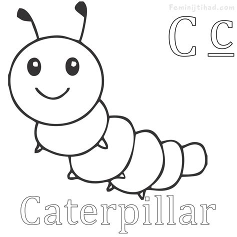 caterpillar printable