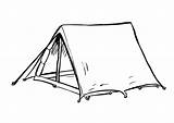 Tent Coloring Camping Pages Cliparts Kids Clipart Lover Tents Favorites Add sketch template