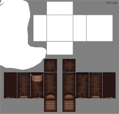 roblox brown pants template clipart robe  shirt pants roblox brown pants template