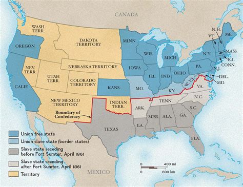civil war union states map amargo marquita